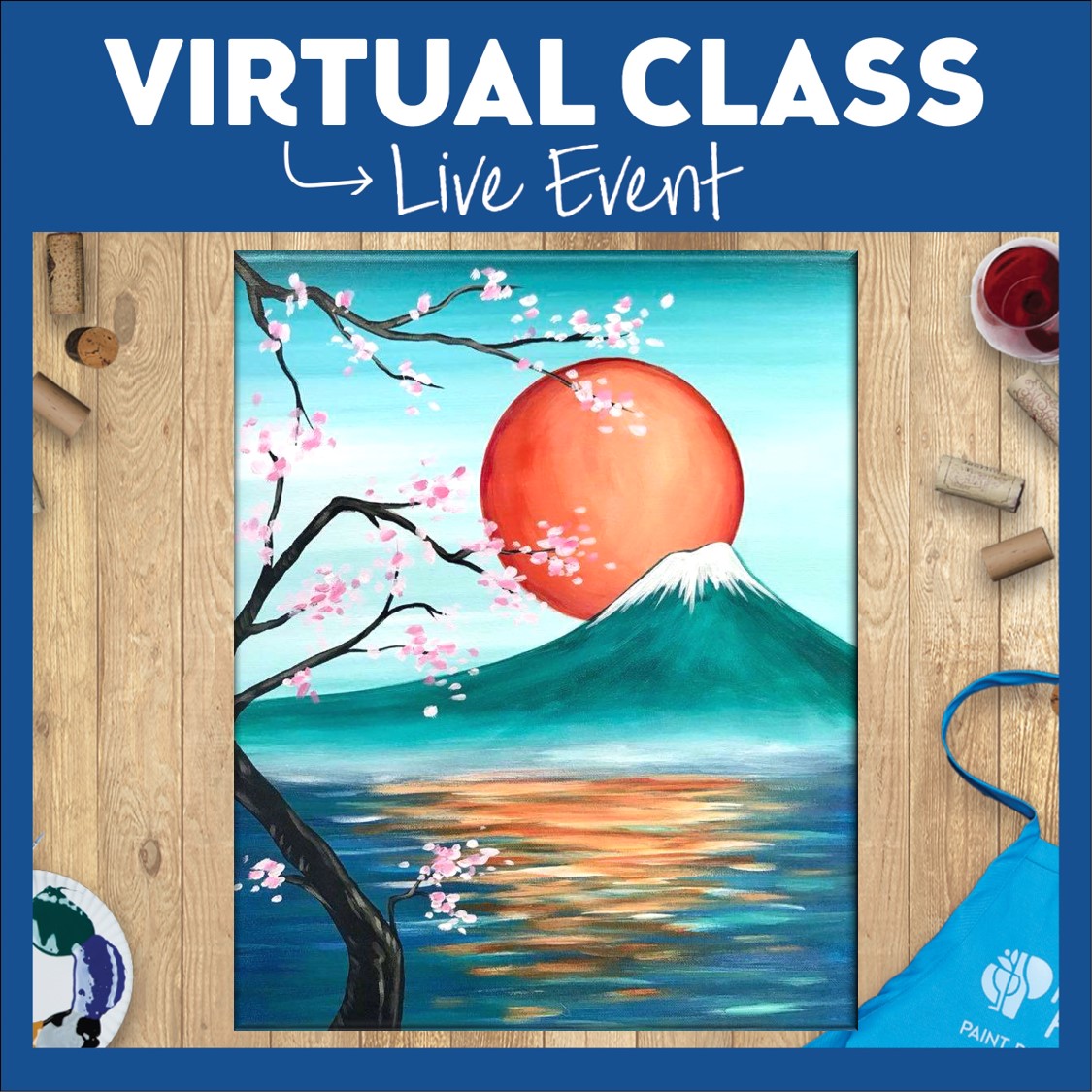 LIVE INTERACTIVE VIRTUAL CLASS - ART KIT INCLUDED (HAVE SUPPLIES? THEN IT'S ONLY $15!)